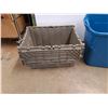 Image 2 : **(2) Plastic Storage Totes 30" x 19" x 17", Cannot Ship