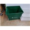 Image 2 : **(2) Plastic Storage Totes 19" x 16" x 16", 26" x 16" x 10" Cannot Ship