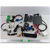 Image 1 : Headphones, Speakers, Various Cords, Knife Sharpener, Misc - As Is