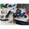 Image 6 : Headphones, Speakers, Various Cords, Knife Sharpener, Misc - As Is