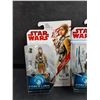Image 2 : (2) Star Wars Force Link Figures - Paige , Rey - Sealed
