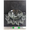 Image 1 : Crown Point Punch Bowl, Ladle, Cups - PICK UP