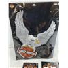 Image 2 : Harley Davidson Temporary Tattoos, Inline Classic Motorcycle Cards, HD Eagle Emblem