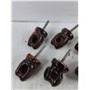 Image 2 : Vintage 1920s Brown Glaze Porcelain Insulators
