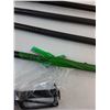 Image 3 : * (5) Black Metal Curtain Rods w/Hardware (48, 60, 60, 60, 64 Max Lengths in Inches) - Pickup Only