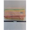 Image 1 : Eaton's "Haddon Hall" Wool Blanket (Pink/Cream/Green/Orange) 82" x 72"