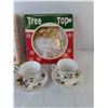 Image 2 : Tree Ornaments, Topper, & Teacups/Plates