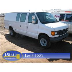 2004 FORD CARGO VAN  MILEAGE 175,498; VIN: 1FTSS34L04HB31476