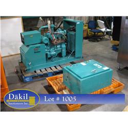ONAN 20KW  NATURAL GAS GENERATOR W TRANSFER BOX ;