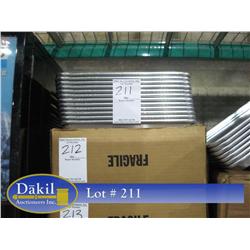 NEW  1 CASE (12) HALF SIZE ALUMINUM SHEET PANS;