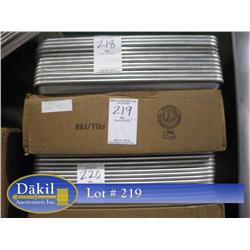 NEW 1 CASE  (12) FULL SIZE 18"X26" ALUMINUM SHEET PANS;