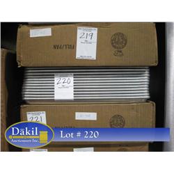 NEW 1 CASE  (12) FULL SIZE 18"X26" ALUMINUM SHEET PANS;