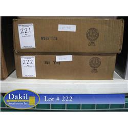 NEW 1 CASE  (12) FULL SIZE 18"X26" ALUMINUM SHEET PANS;