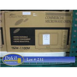 GREENWORLD 1100M  MANUAL COMMERCIAL MICROWAVE OVEN;