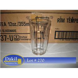 12 OZ ICED TEA GLASSES (3X);