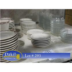 SAUCERS & SMALL PLATES 35 TOTAL PIECES;