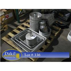 PALLET OF MISC PANS;