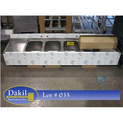 NEW KROWNE  4 COMPARTMENT BAR SINK;