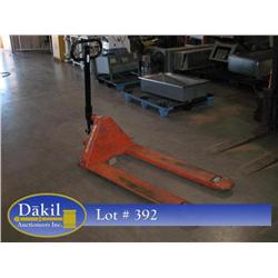 RAYMOND  5500# PALLET JACK (NOT IN PROPER WORKING ORDER);