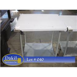 NEW  30"X36" STAINLESS STEEL TABLE;