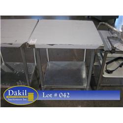NEW  30"X30" STAINLESS STEEL TABLE;