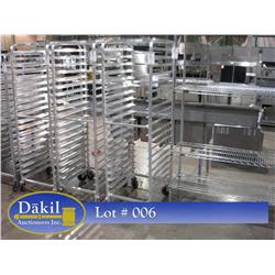 NEW WIN-HOLT  20 PAN BAKERY RACKS;