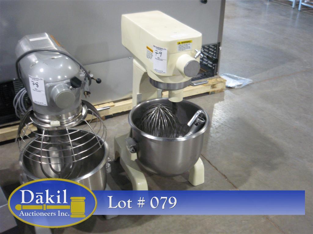 BERKEL BA20 20 QT MIXER W/HOOK, WHIP & PADDLE ATTACHMENTS & STAINLESS