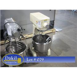 BERKEL BA20  20 QT MIXER W/HOOK, WHIP & PADDLE ATTACHMENTS & STAINLESS STEEL BOWL;