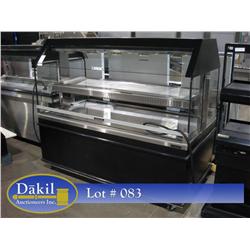 CUSTOM DELI  HOT FOOD 2 TIER MOBILE MERCHANDISER;