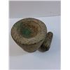 Image 2 : Pestal & Mortar - 6" x 7.5" - CANNOT SHIP, HEAVY