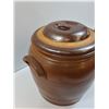 Image 2 : Custom Pottery Jar w/ Lid - 10" x 9"