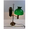 Image 1 : Vintage Style Lamp w/Green Shade - 23" x 15" - PICK UP
