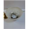 Image 3 : Brass Style Lamp - Works - w/White Glass Shade (Does Not Fit Lamp)- 24" x 12" - PICK UP