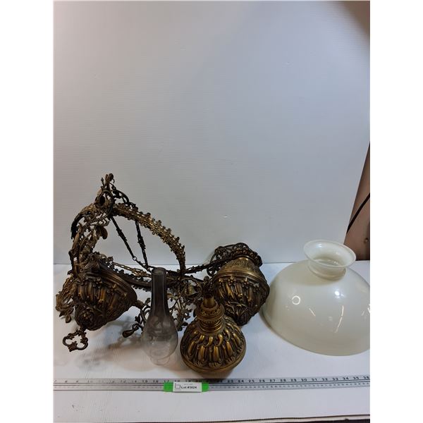 Kerosene/Oil Lamp Ceiling Mount Hanging Lamp - HEAVY< CANNOT SHIP
