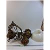 Image 1 : Kerosene/Oil Lamp Ceiling Mount Hanging Lamp - HEAVY< CANNOT SHIP
