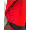 Image 3 : Hudsons Bay Co Red & Black Wool Blanket - 89" x 90"
