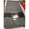 Image 1 : Grey & Black Hudson's Bay Co Wool Blanket - 98" x 80"