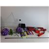 Image 1 : Shower Caddy, Empty Soda Stream Bottle, Artifical Flowers, (2)  Easy Liners for Drawers, Misc