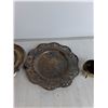 Image 3 : Vintage Silver-plated Serving Dish, Platter, and Cream/Sugar Set