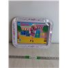 Image 1 : Barbie-themed Tin Tray With Legs  16.5x12.5"