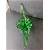 Image 2 : Cornucopia Vase 12.75" Wide & Glass Candy Dish 4.25" Tall