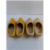Image 2 : (2) Pairs of Wooden Shoes from Holland - Size 39