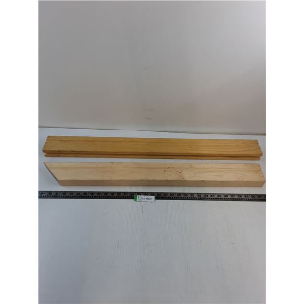 (2) Pre-Fab 2x4 Pieces of Wood - 34" & 36" Length