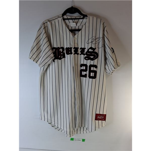 Autographed College Baseball Jersey-L
