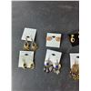 Image 3 : (10) Sets of Earrings- Clip On & Pierced