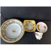 Image 2 : Saskatchewan Lily Teacup & Plate, Hand Painted Porcelain Bowl 9.75", Misc.