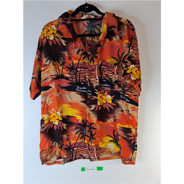 Vintage Men's Hawaiian Style Shirt- 3 XL