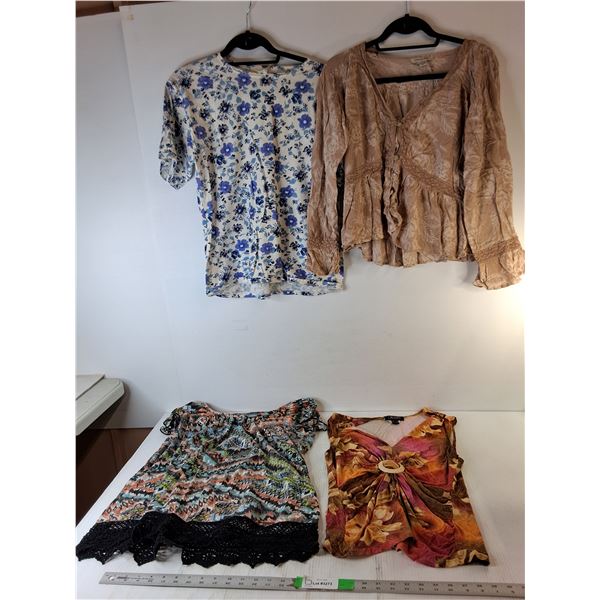(4) Women's Shirts- S/XL/10