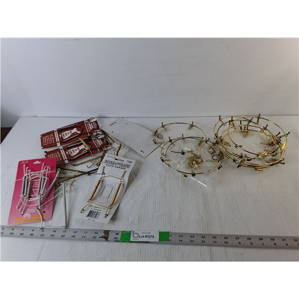 Lot of Plate Hangers
