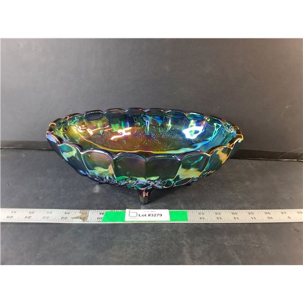 Iridescent 12.25" Footed Bowl